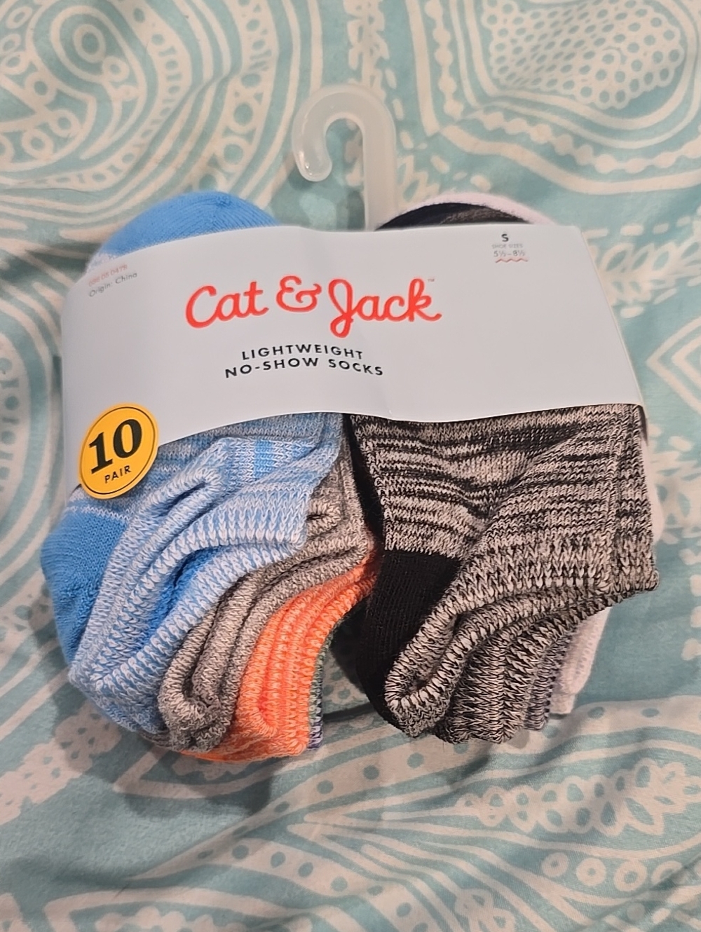 ❤️10/$40 Cat & Jack Lightweight No-Show Socks - 10 Pair
